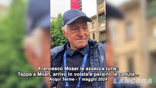 Acqui Terme  Giro dItalia Francesco Moser le azzecca tutte [upl. by Yngad]