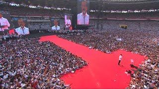 Gambar Udara Kampanye Jokowi  Maruf di GBK [upl. by Chadwick]