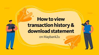 How to view transaction history amp download statements on Maybank2u Web [upl. by Aneekahs]