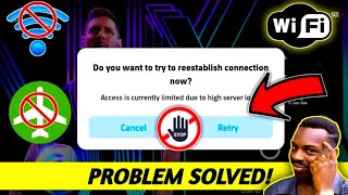 How To Fix Access Is Currently Limited Due To High Server Load  Fix eFootball Opening Problem [upl. by Woodrow]