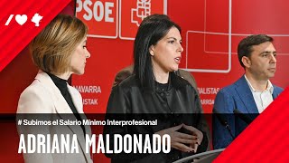 Adriana Maldonado  Pese a las derechas logramos subir el Salario Mínimo Interprofesional [upl. by Ainex]