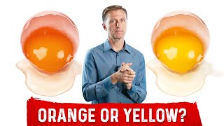 Egg Yolks Orange or Yellow – Pasture Raised Eggs vs Factory Farm Eggs – Which is Better – DrBerg [upl. by Oliy]