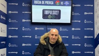 La RUEDA DE PRENSA de Javier Zamorano técnico visitante después del MóstolesVillanuevaPardillo [upl. by Illehs]