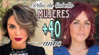 ✂️TENDENCIAS CABELLO 2024 ESTILOS y CORTES 💇‍♀️ de MODA para MUJERES de 40 años que más REJUVENECEN [upl. by Towers]