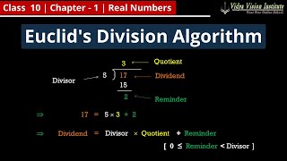 Real Numbers Euclids Division Algorithm Class  10th Real Numbers NCERT CBSE [upl. by Latsyrk]