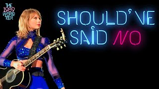 Taylor Swift  Shouldve Said No Acoustic Live on The 1989 World Tour [upl. by Anaeed802]