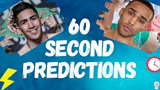 Leo Santa Cruz vs Keenan Carbajal prediction in 60 seconds 🥊 [upl. by Anoj374]