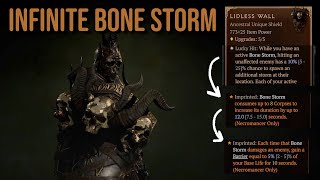 Necromancer Infinite Bone Storm is INVINCIBLE [upl. by Ait628]