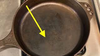 Easiest way to clean and season a cast iron pan [upl. by Ferro]