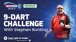 Stephen Bunting  9Dart Challenge for Macmillan Cancer Support [upl. by Purity277]