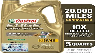 Castrol 1597B1 EDGE Extended Performance 5W30 Advanced Full Synthetic Motor Oil 5 Review [upl. by Yddur]