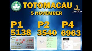 PREDIKSI TOTO MACAU 5 NOVEMBER 2023  PREDIKSI TOTOMACAUCOM HARI INI JITU  TOGEL MACAU 4D  TTM [upl. by Higgins]