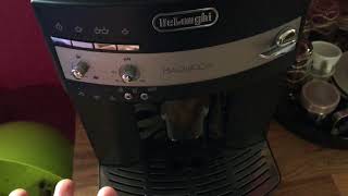 Wasserhärte einstellen DeLonghi Magnifica ESAM 3000B Kaffeevollautomat Bedienung Anleitung [upl. by Assener43]