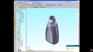 How to Draw a BOTTLE Using Surface amp Shell Part 4  End   Solidworks Tutorial [upl. by Aiyot]