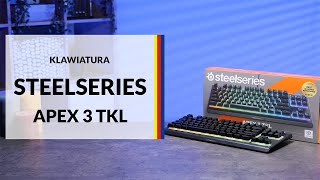 Klawiatura membranowa SteelSeries Apex 3 TKL – dane techniczne – RTV EURO AGD [upl. by Ydnyl]