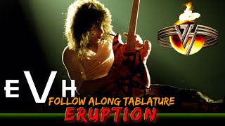 VAN HALEN  ERUPTION GUITAR TABLATURE [upl. by Nessy]