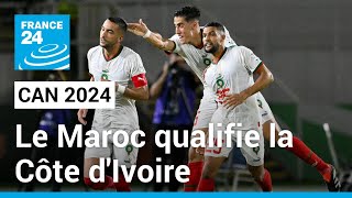 CAN 2024  Le Maroc qualifie la Côte dIvoire pour les huitièmes de finale • FRANCE 24 [upl. by Anoi]