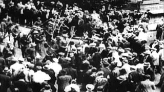 1934 West Coast waterfront strike HD Stock Footage [upl. by Galloway]