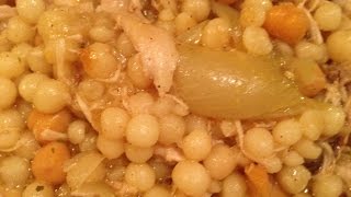 Lebanese Moghrabieh Recipe  المغربية بالدجاج على الطريقة اللبنانية [upl. by Aimac225]