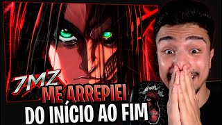 REACT Eren Attack on Titan  AO SOM DO ESTRONDO  7 Minutoz Reagindo [upl. by Sami]