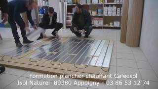 Formation plancher chauffant Caleosol IsolNaturel [upl. by Baal491]