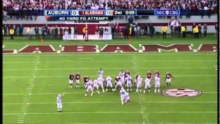 2008 Iron Bowl Alabama vs Auburn Highlights [upl. by Rip]