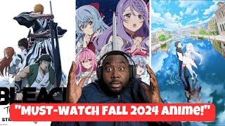 My Fall 2024 Anime Watchlist Part 1 Bleach TYBW ReZero S3 Seirei Gensouki S2  More [upl. by Ennoval]