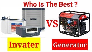 inverter vs generator Which is Best   Inverter vs Generator Difference in Hindi [upl. by Auburn]