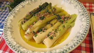 LES POIREAUX VINAIGRETTE Grand Mère Mitraille à lancienne un succès gourmand   Gourmandises TV [upl. by Ponce]