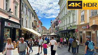 Slovakia Summer Walk  Aug 2023  Exploring Bratislava 4K HDR [upl. by Naxor49]