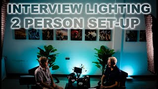 Interview Lighting setup  2 people [upl. by Suilenroc]