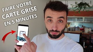 FAIRE VOTRE CARTE GRISE EN 5 MINUTES FACILEMENT   OCCAZ [upl. by Fidele709]