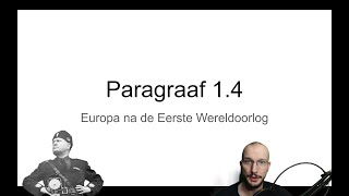 Havo 3 Paragraaf 14 quotEuropa na de Eerste Wereldoorlogquot [upl. by Ailesor519]