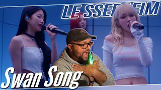 LE SSERAFIM Swan Song Live Performance REACTION  Kazuhas Voice Is So Sweet 🥹 [upl. by Santos]