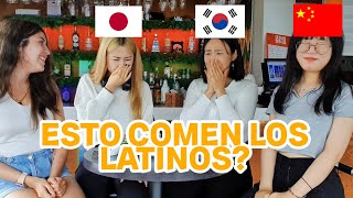 ASIATICAS REACCIONAN A COMIDA LATINA parte 1  Nicolisa [upl. by Alviani]