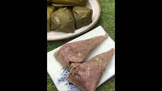 SUMAN BALISUNGSONG WITH PURPLE STICKY RICE FLOURmaragadanBICOL DELICACY [upl. by Oberon]