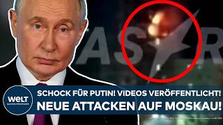 UKRAINEKRIEG Schock für Wladimir Putin Videos veröffentlicht Neue Attacken auf Moskau [upl. by Skantze124]