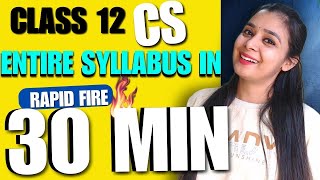 🔥Revise Complete Syllabus in 30 Minutes  CBSE Class 12 Computer Science class12 ai devin [upl. by Labina796]