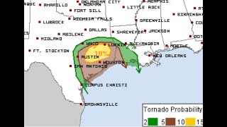 LIVE EMERGENCY UPDATE  Enhanced risk in southeast TX tomorrow [upl. by Dymoke]