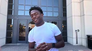 Fourstar WR Vernell Brown on his FSU official visit [upl. by Nedle]