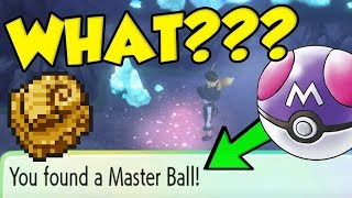 EXTRA MASTER BALLS amp FOSSILS IN POKEMON LETS GO CERULEAN CAVE TREASURE ROOM [upl. by Llertniuq]