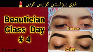 Beautician Class 4  Eyebrows Threading Tutorial  Perfect Eyebrow Step by Step for beginners [upl. by Bergeron]