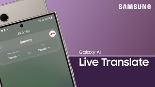 Use Live Translate on Galaxy S24 series to translate a call’s language in realtime  Samsung US [upl. by Imaon]