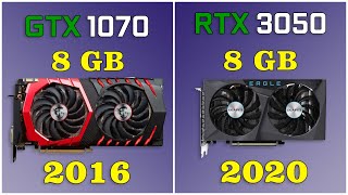 GeForce GTX 1070 vs GeForce RTX 3050 Test 10 game in 1440p [upl. by Itsirk]