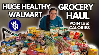 HEALTHY WALMART GROCERY HAUL  WW WeightWatchers Points amp Calories  Come Shop With Us [upl. by Yemarej544]