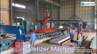 customization automatic palletizer machine floor mounted slate palletizing equipment [upl. by Hagerman763]