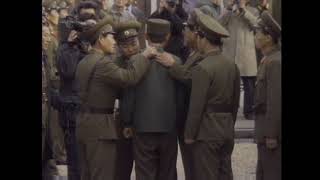 United Nations Command Returns North Korean soldier at Joint Security Area DMZ Panmunjom 1996 AFKN [upl. by Alta]