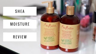 SHEA MOISTURE ON RELAXED amp COLORED HAIR  REVIEW  THEHAIRAZOR [upl. by Yreme451]