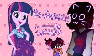 redesigning my little ponyEQUESTRIA GIRLS art and commentary [upl. by Leynwad]