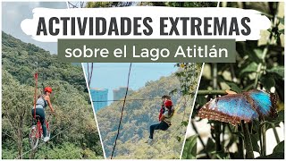 CANOPY MÁS LARGO de Guatemala BICICABLE Cabañas y Mariposario 🦋 Reserva Natural Atitlán [upl. by Aurthur]